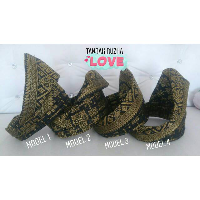 Tanjak melayu bahan songket