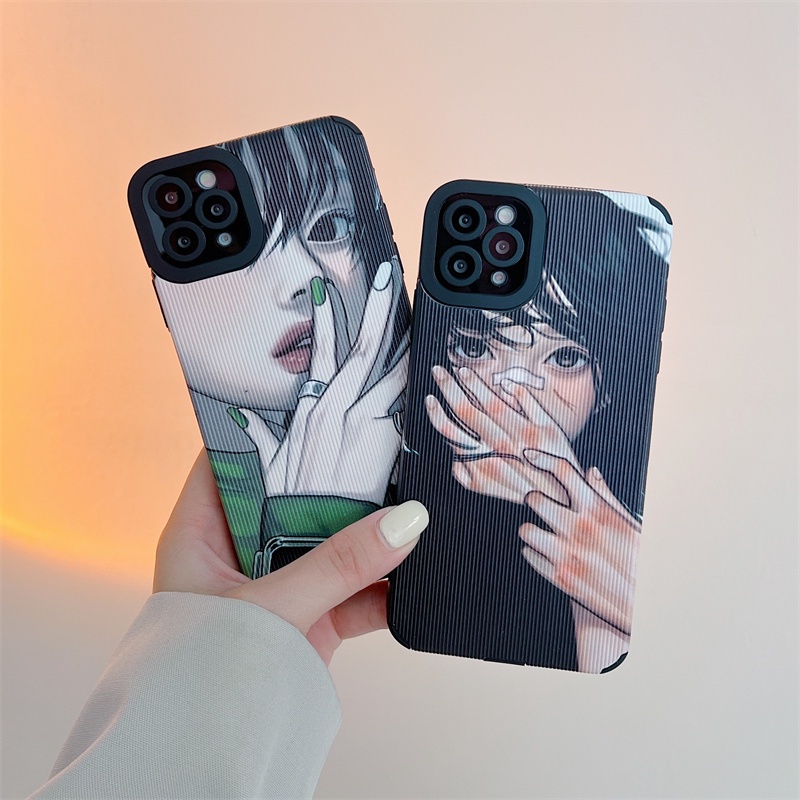 Soft case Silikon Motif Kartun anime Jepang Untuk iphone 11 pro max 12 13 pro max X Xs max XR 7 8 plus se2020