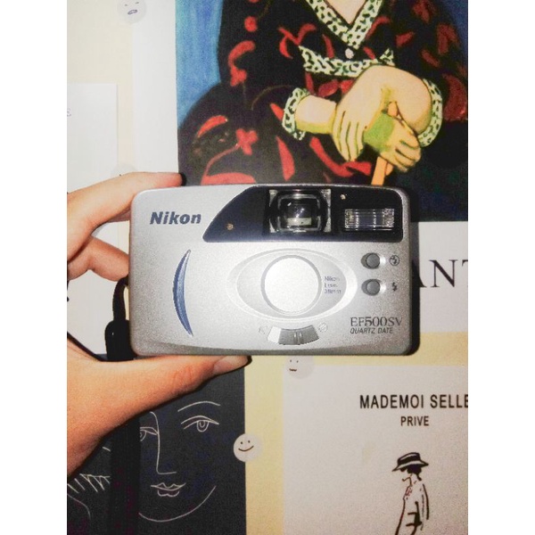 Nikon EF500SV Quartz Date Kamera Analog