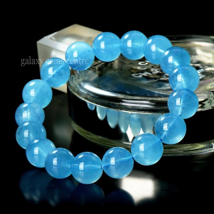 Gelang Batu Aquamarine Original Stone