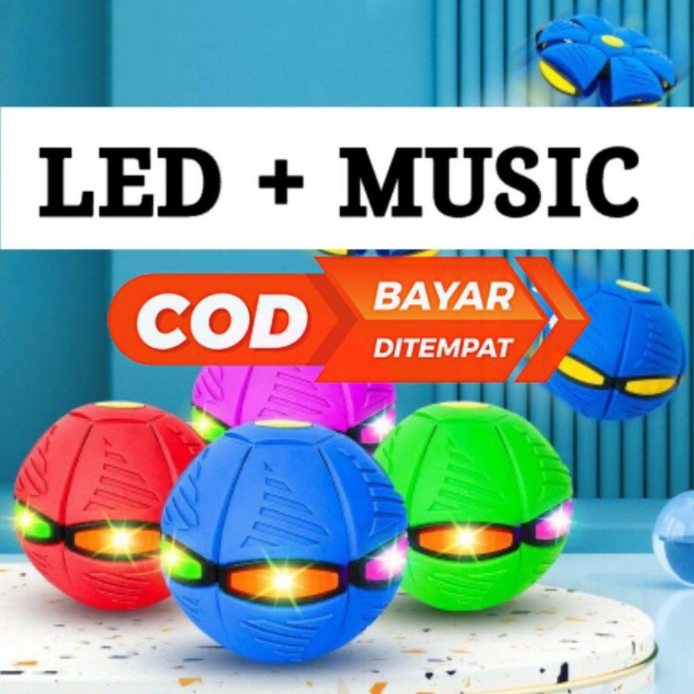 Mainan Bola Led + Music Ajaib Viral | Bola Ufo Mainan Anak Bola Injak Viral Mainan Bola Ufo Injak Te