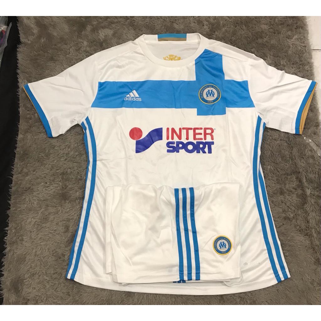 SETELAN Jersey bola olympique marseille home 2016 - 2017 grade ori