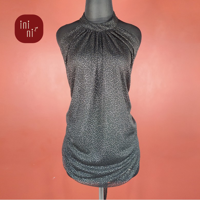 Baju Preloved XS Atasan Pesta club sexy black dress