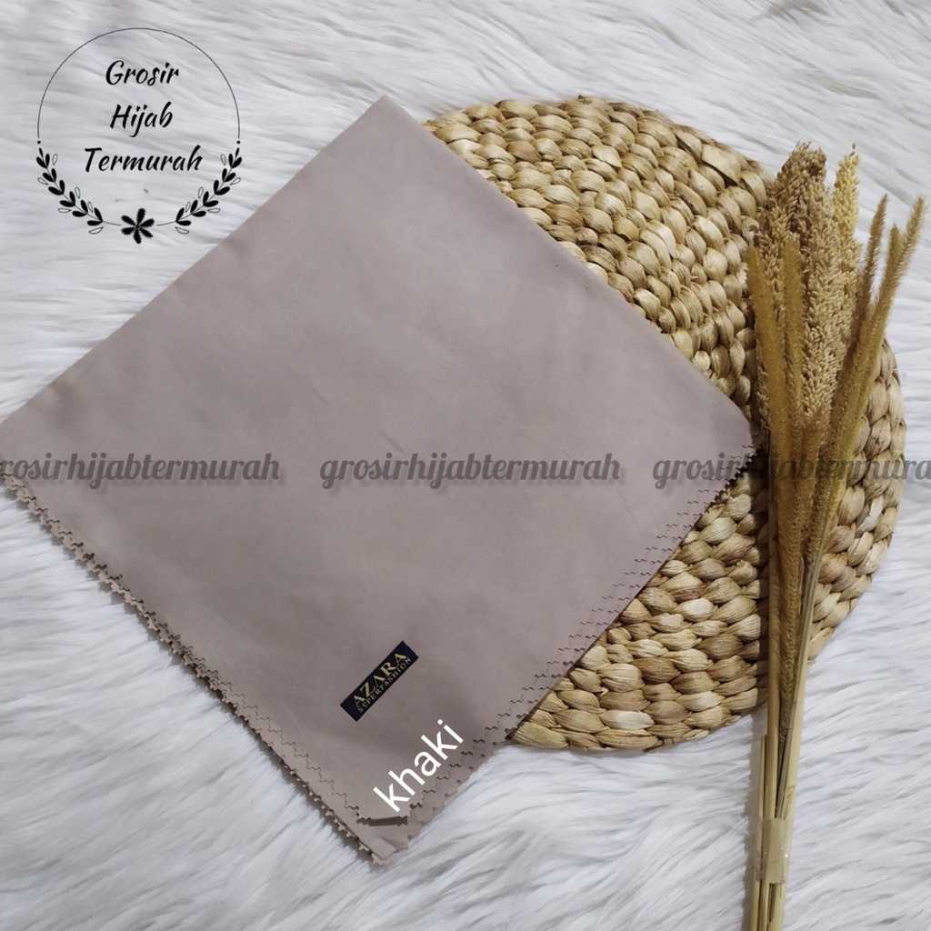 Hijab segiempat Oskara laser cut /Oscara /Japan / Jilbab voal miracle plain lasercut azara-Khaki