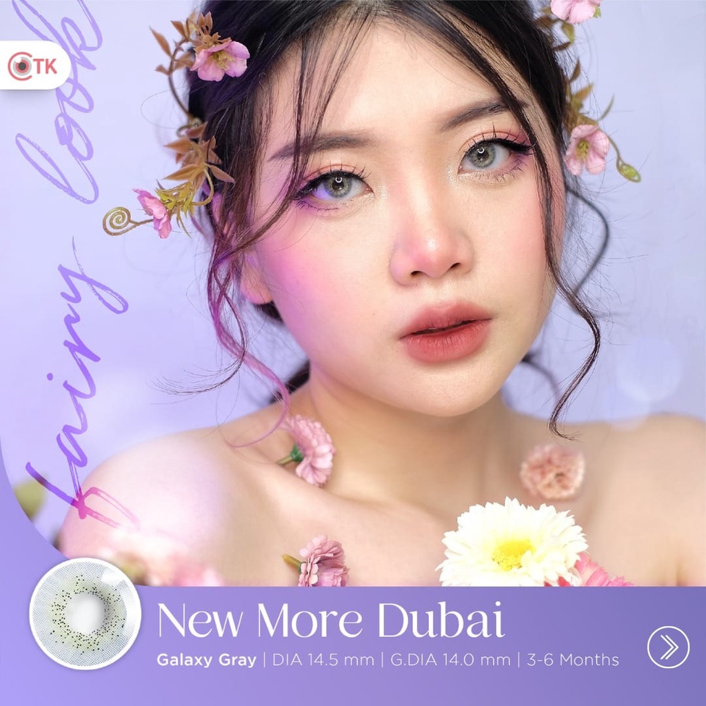 Softlens New More Dubai DIA 14.50mm NORMAL &amp; MINUS GREY BROWN  ( -0.50 s/d -3.00) / Soflens Mines GRAY CTK/Lensa  Kontak/