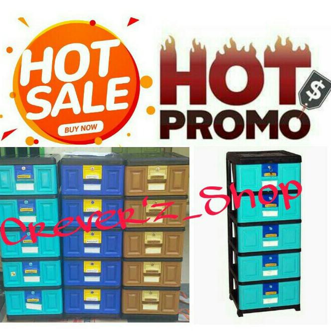 ✅Price LEMARI EXCEL 5 SUSUN LACI NAPOLLY STB 500 BK1