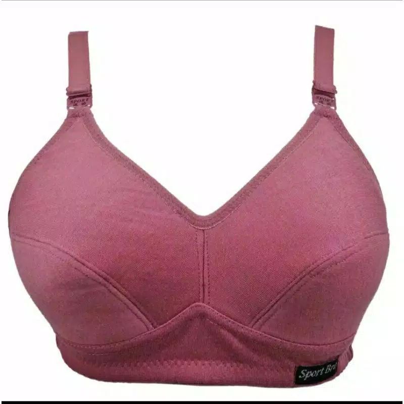 BH SPORT BRA JUMBO / BH WANITA DEWASA TANPA BUSA TANPA KAWAT SIZE 44 _ 50 KAIT 3