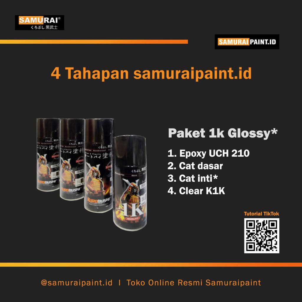 Paket Bundling 1K Glossy Samuraipaint, Cat Aerosol