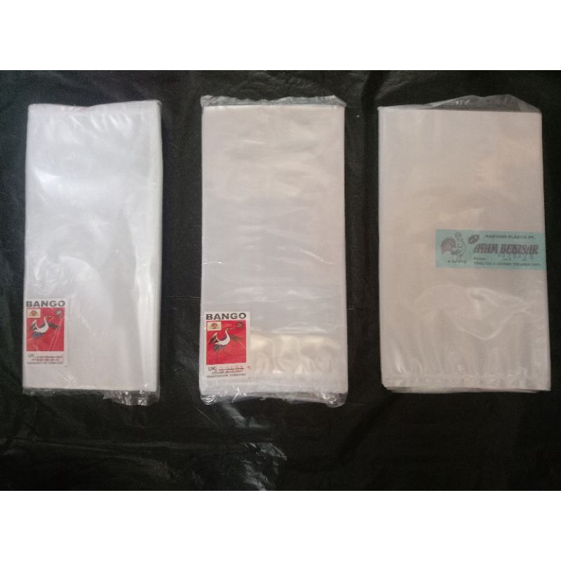 Plastik PP tebal 0,5 micron, UK 12x25x0,5, 13x25x0,5, 15x25x0,5