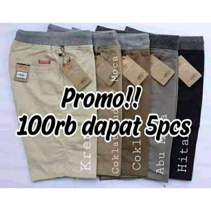 BISA COD HARGA GROSIR CHINO DEWASA TERMURAH CELANA PENDEK PRIA PINGGANG KARET CHINO DEWASA CHINOS JUMBO