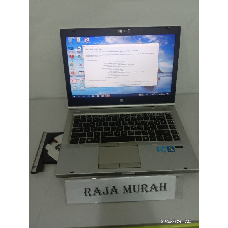 Laptop HP Elitebook 8460p Core i5 Camera DVD Win10 Oke Siap Pakai