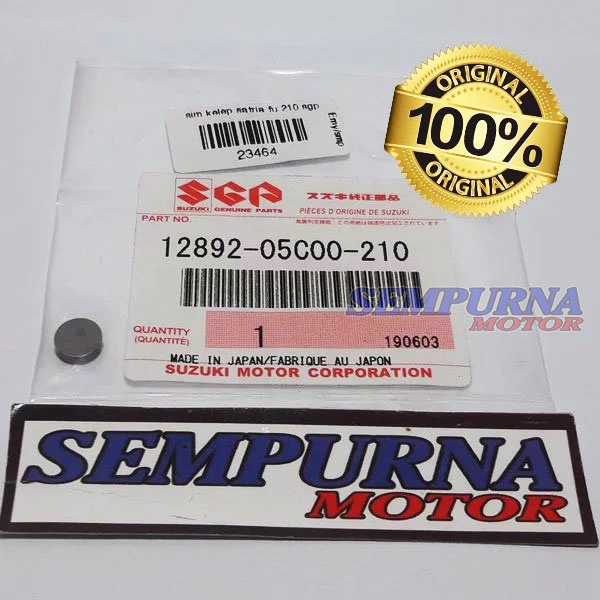 12892-05C00-210 Sim Klep Shim Tappet Satria Fu 150 Ukuran 210 Original 100% Original Suzuki Asli Ori