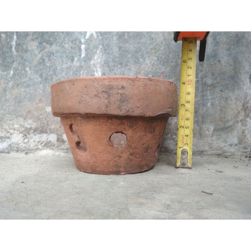 Pot Tanah Liat Bunga Anggrek 15cm 16cm
