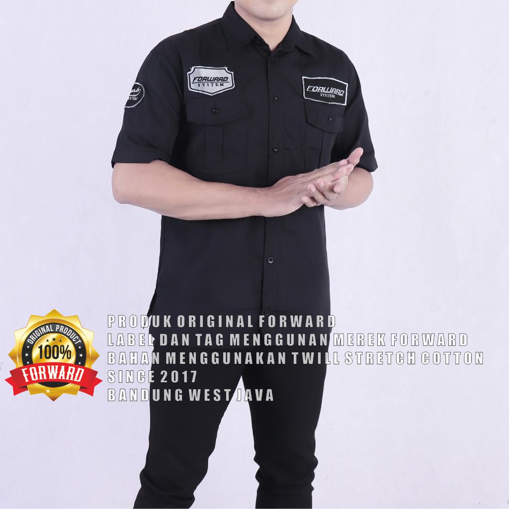 WORKSHIRT SS - SERI KEMEJA PATCH Pendek 3 WARNA/ Baju Kerja Lapangan Nyaman Dipakai BY FORWARD System K1 Lanzclothing