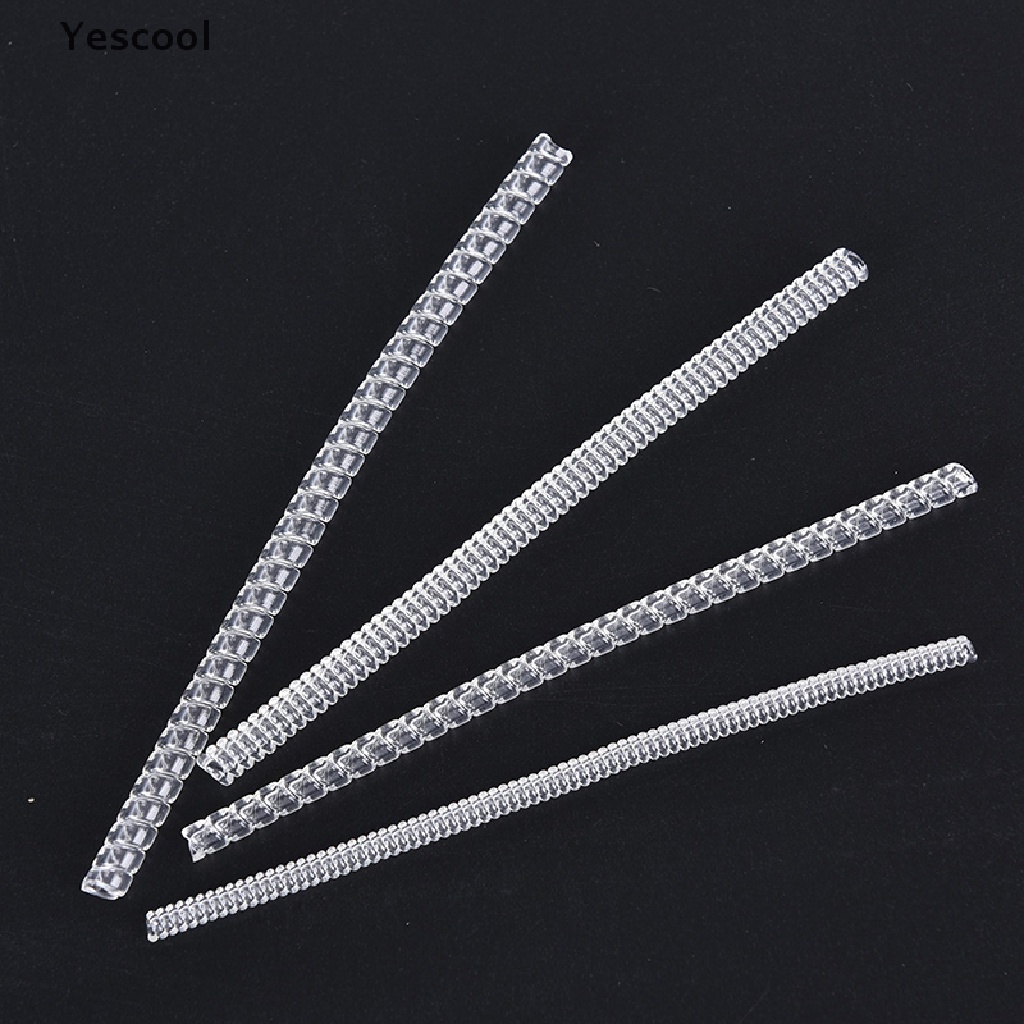 Yescool 5pcs Invisible Transparent Spiral Based Ring Sizer Adjuster  Resizing Jewelry .