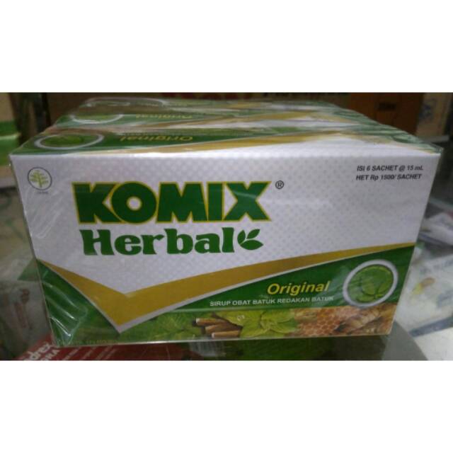 

Komix Herbal Original Sirup Obat Batuk Redakan Batuk 1 Pak Isi 3 Box