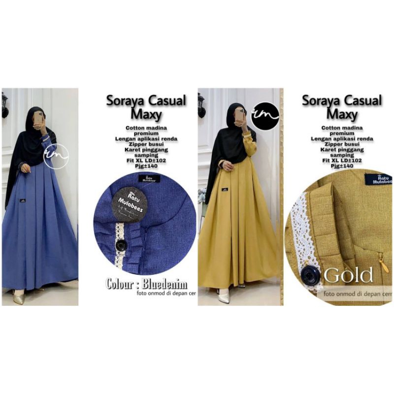 gamis katun madina