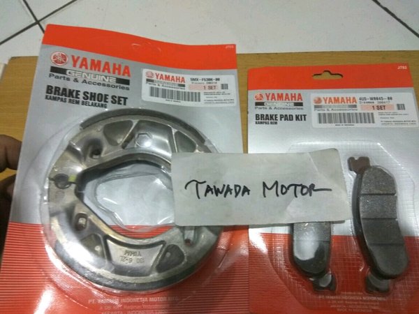 KANVAS REM SET DEPAN DAN BELAKANG YAMAHA NOUVO
