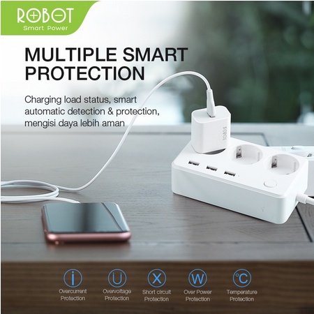 Batok Charger Robot RT-K8 10W 2A Original - Per PCS