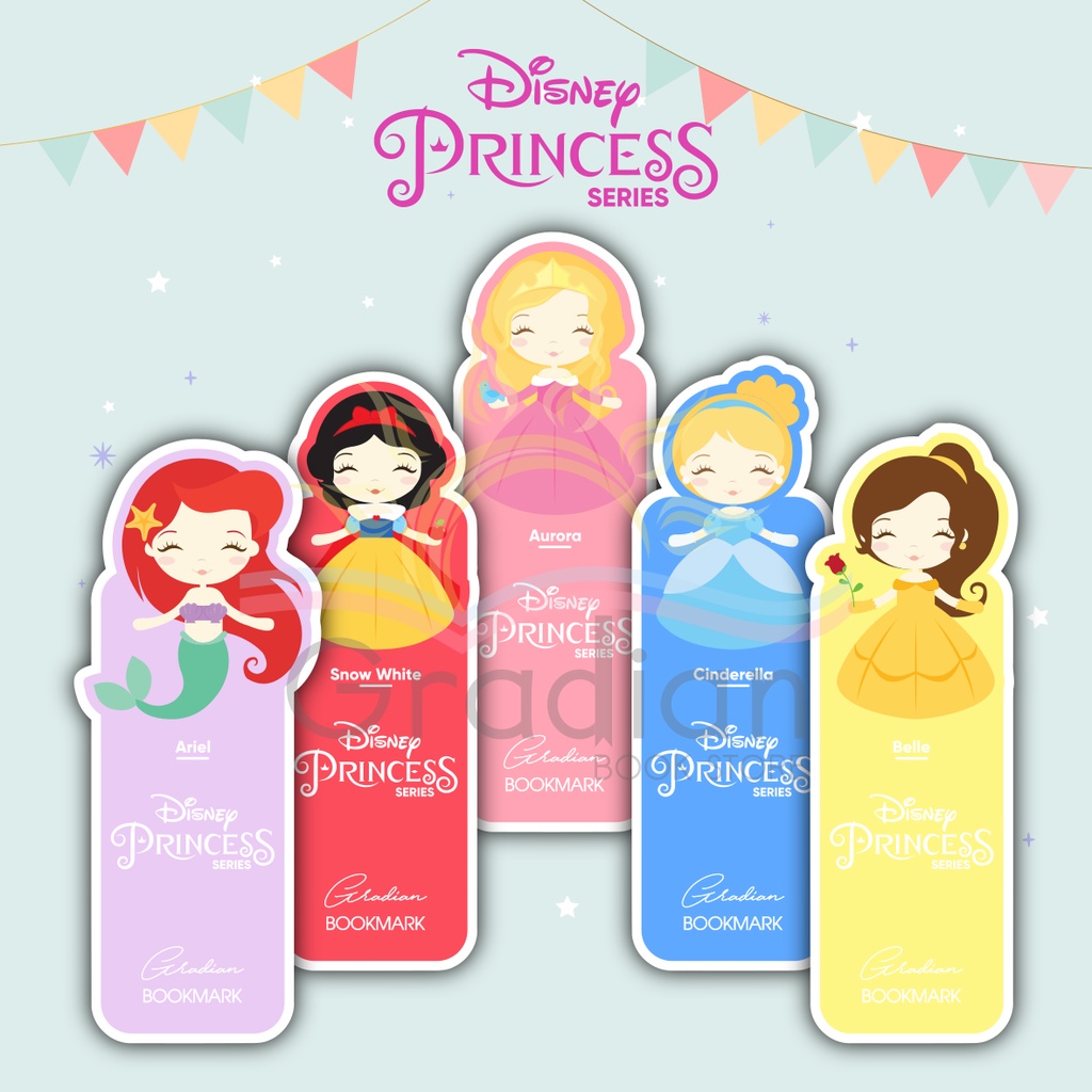 

Pembatas Buku // Penanda Buku // Bookmark Seri Disney Princess