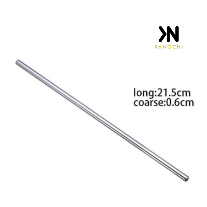 Sedotan Stainless Steel Lurus Eco Friendly Reusable Stain Less Straw