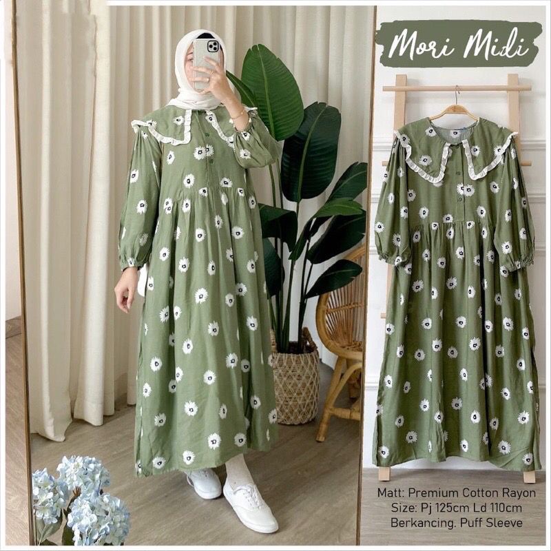 Mori midi rayon viscose busui
