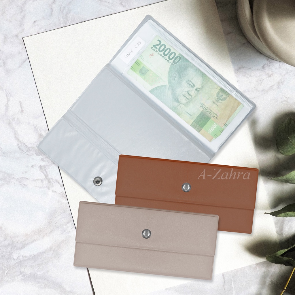 A ZAHRA 014 DOMPET DISIPLIN LIPAT KANCING / DOMPET KEUANGAN MINI / DOMPET KANCING / DOMPET BUDGETING