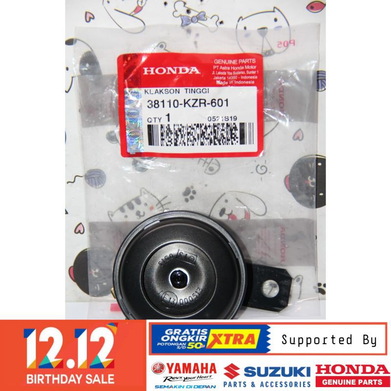 DIJAMIN ASLI KLAKSON HONDA VARIO 125 BEAT VARIO 150 ORIGINAL BERKUALITAS