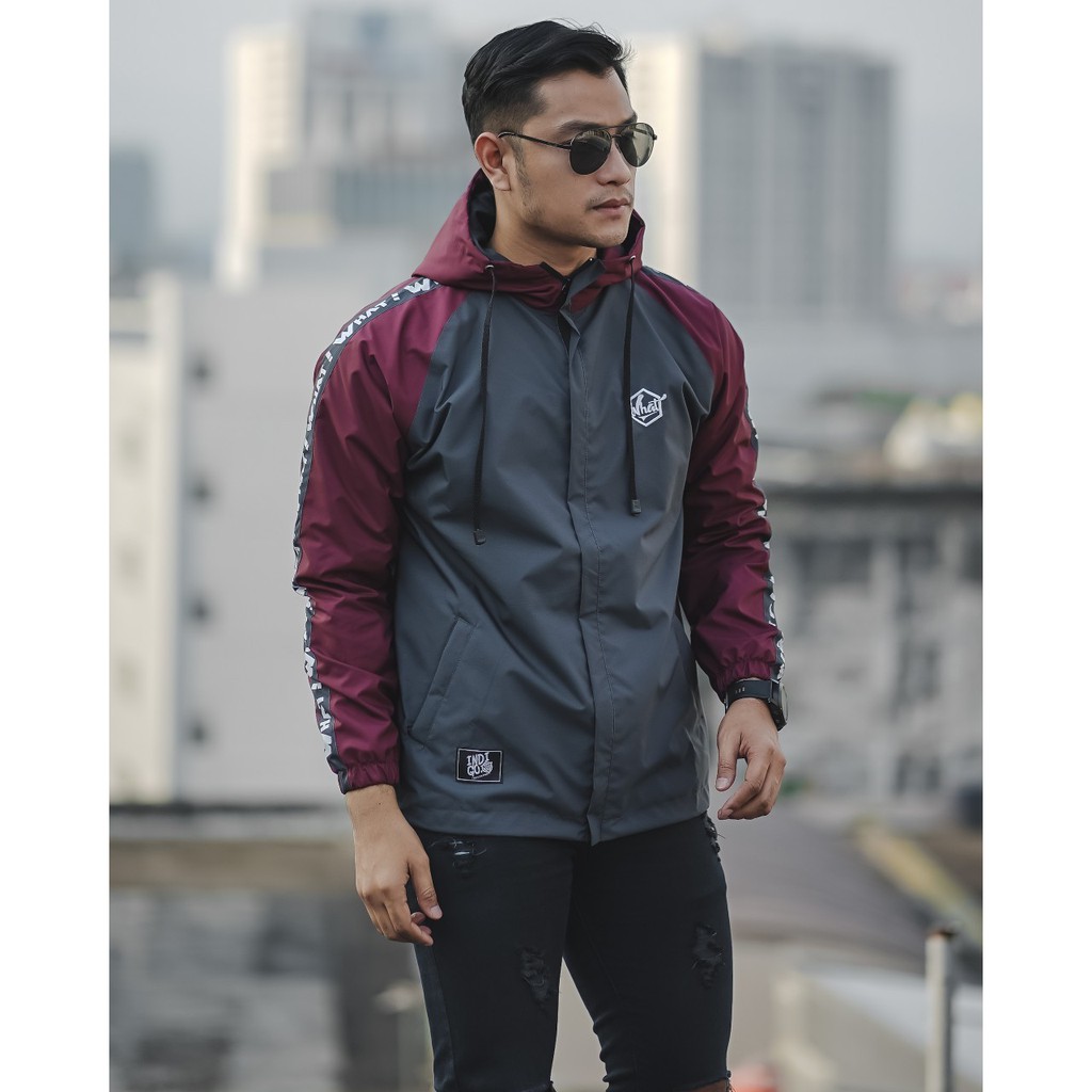 INST JAKET PARASUT PRIA WNIDBREAKER RAGLAN