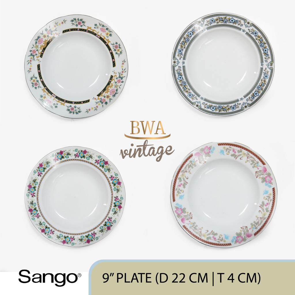 Piring Makan SANGO Kembang 9 inch