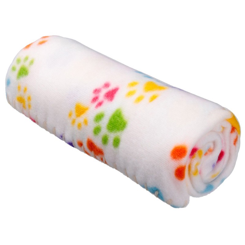 Foot Print Pet Blanket Animal Fleece Blanket Mat Cats And Dogs