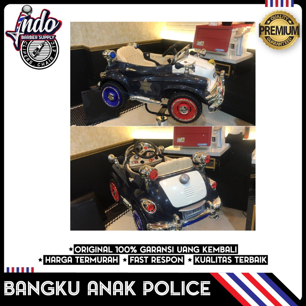 KURSI BARBER SHOP ANAK HIDROLIK / KURSI CUKUR MOBIL-MOBILAN