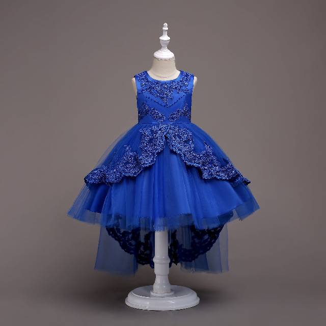 MADELYN DRESS PESTA NATAL ANAK PEREMPUAN / GAUN TUTU ANAK IMPORT LUCU MERAH BIRU PINK MEWAH