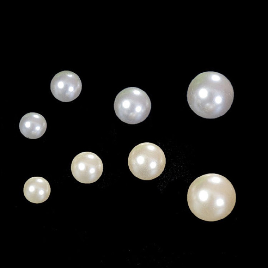 MOTE PEARL / MANIK AKRILIK BULAT TANPA LUBANG / MUTIARA AKRILIK BULAT TANPA LUBANG / MANIK PEARL BULAT / MOTE PEARL BULAT TL (TANPA LUBANG) 10MM