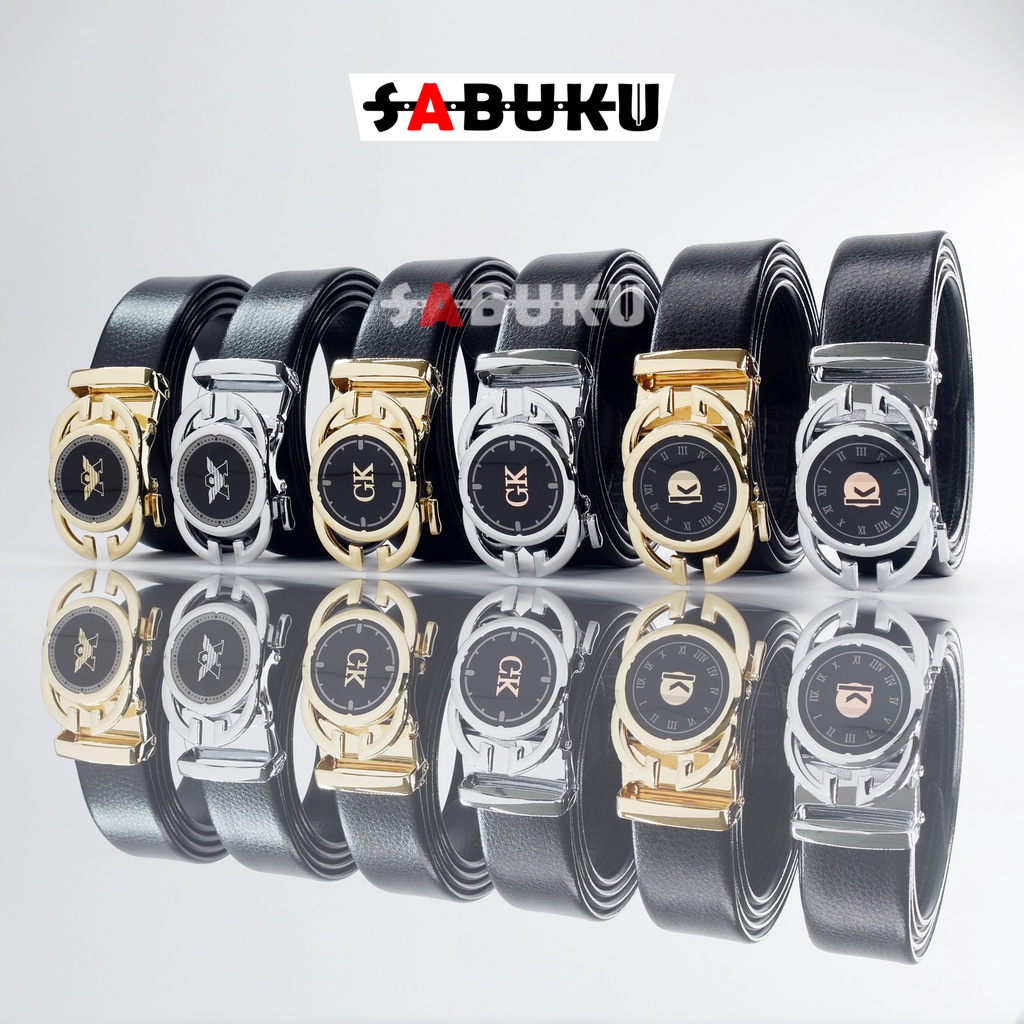 Ikat Pinggang Pria Model Rell Outo Lock Sabuk Rell Otomatis  Mewah Korea  - 064