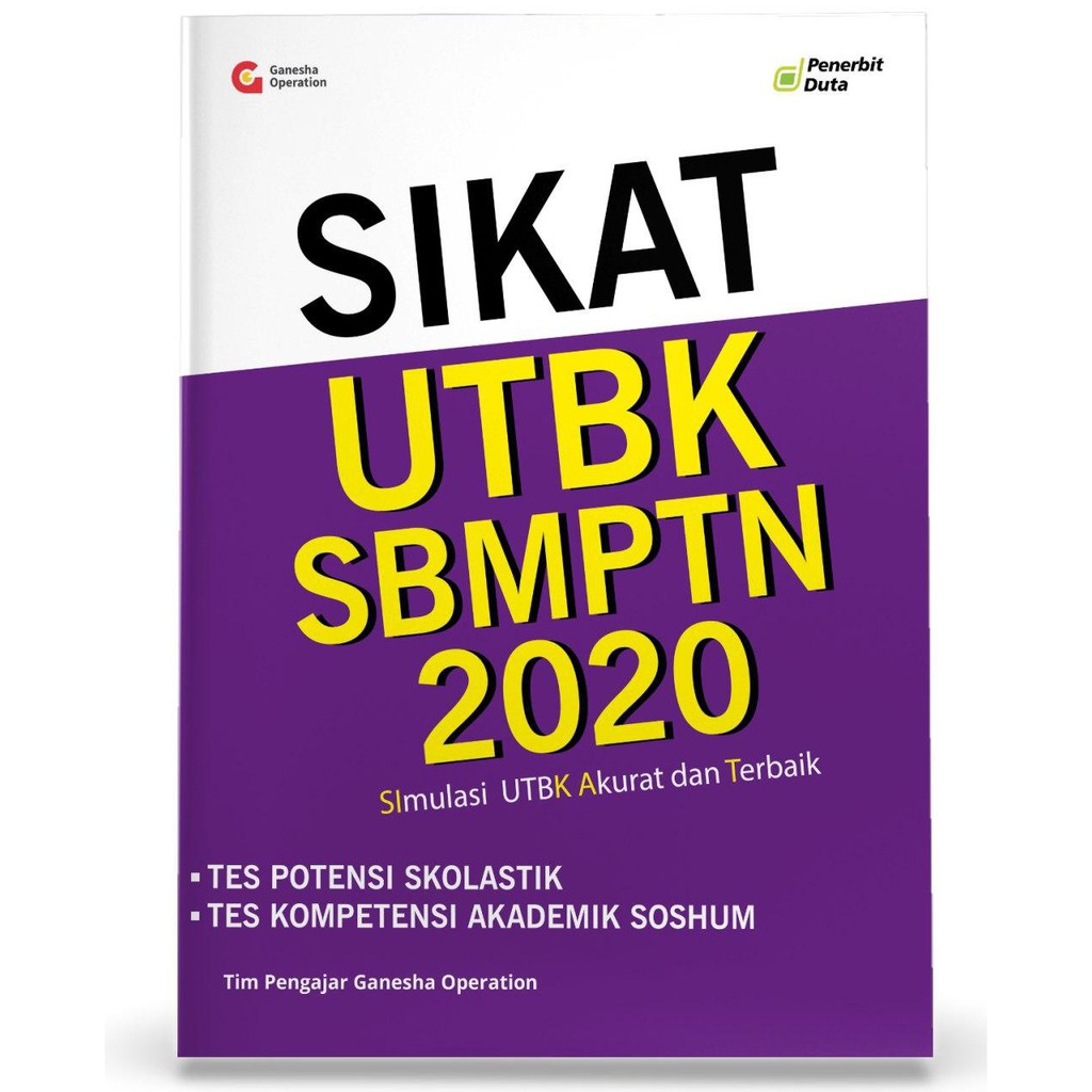 Buku Soal Simulasi Utbk Sbmptn 2020 Skolastik Dan Soshum Shopee Indonesia