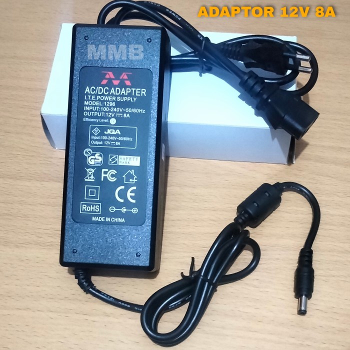 Adaptor 12v 8A Murni / Adaptor Pompa Dc 12v / Cctv / Lampu Led