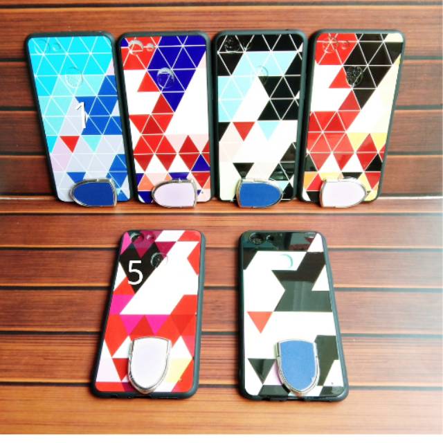 Case Triangle + Ring Magnetik For Oppp F5