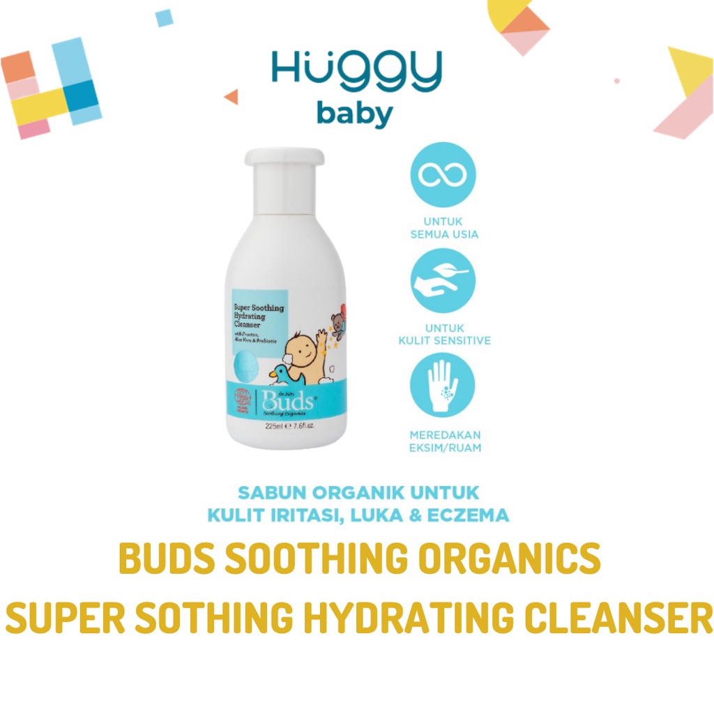 Buds Soothing Organics Super Soothing Hydrating Cleanser Sabun Shampo