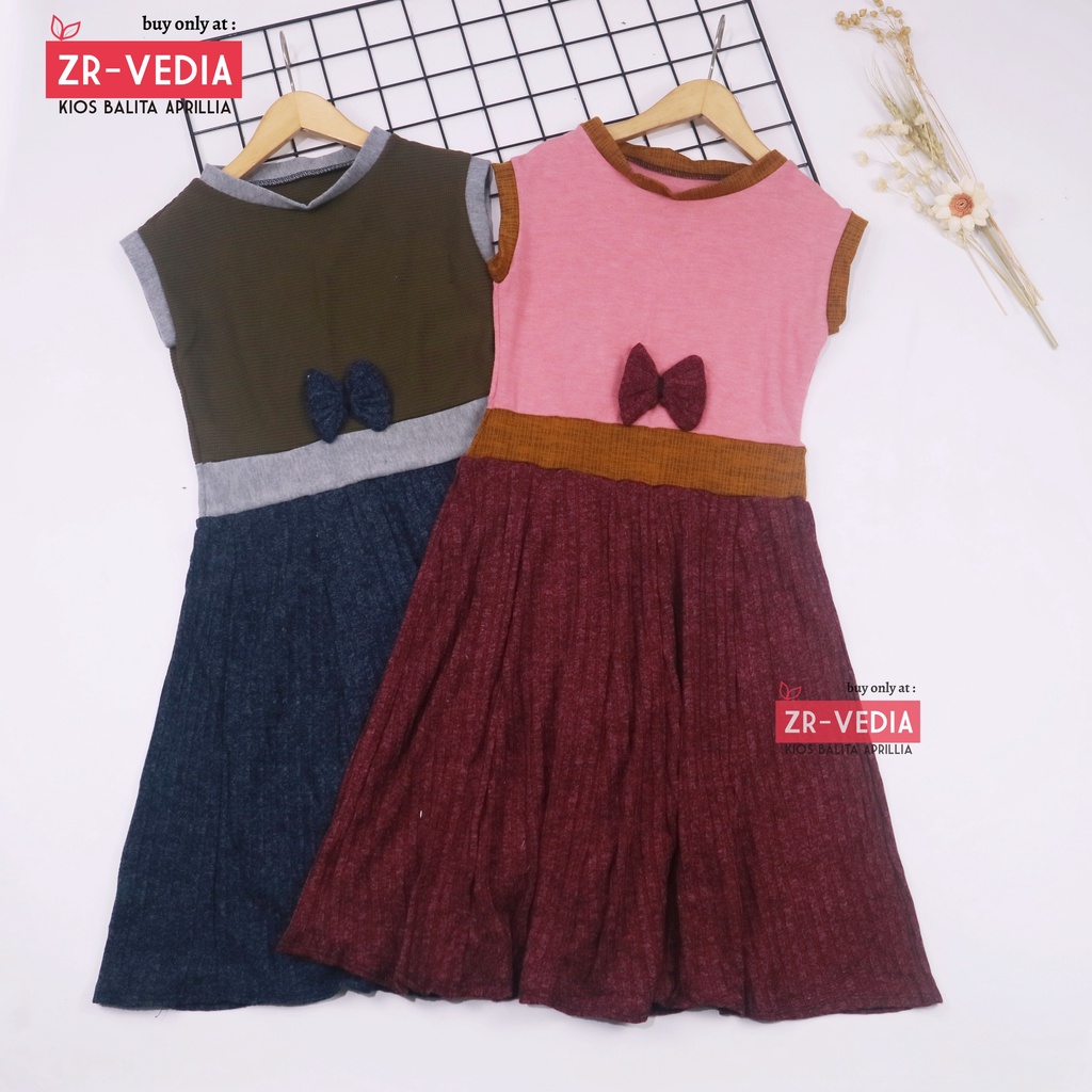 Dress Lala Uk 8-9 Th / Dress Anak Perempuan Baju Dres Pesta Motif Random Anak Perempuan Murah