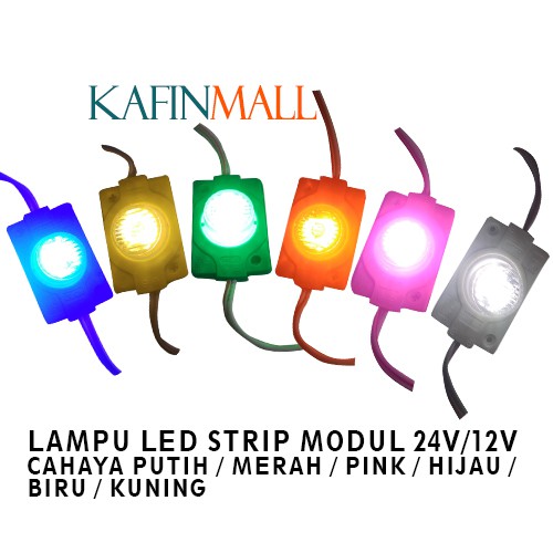 LAMPU LED MODUL 1PCS 1 MATA BESAR DC 12V / 24V  VARIASI LAMPU MOBIL MOTOR MODULE