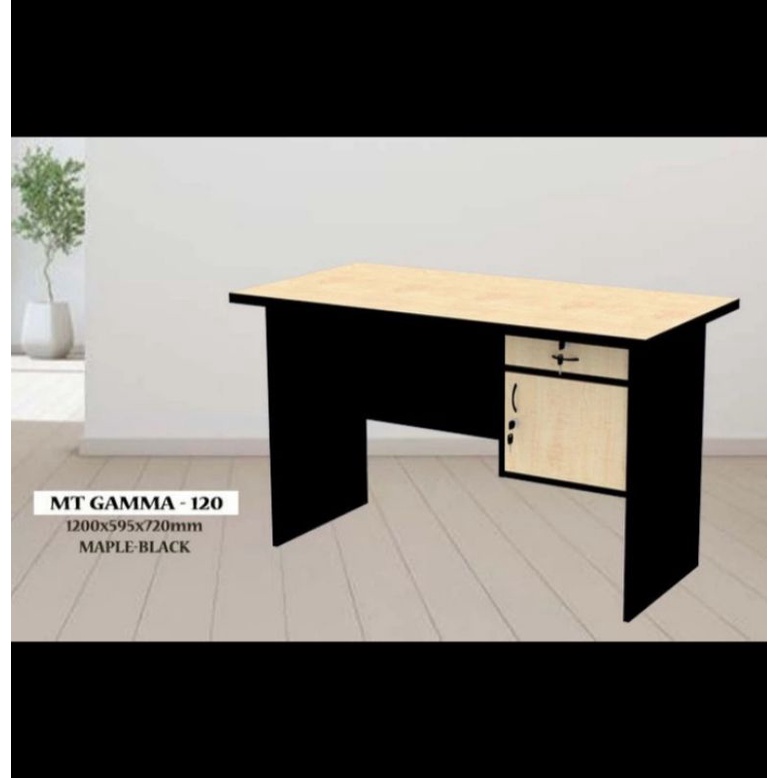 Meja Kantor 120 Tebal Toppan Gamma