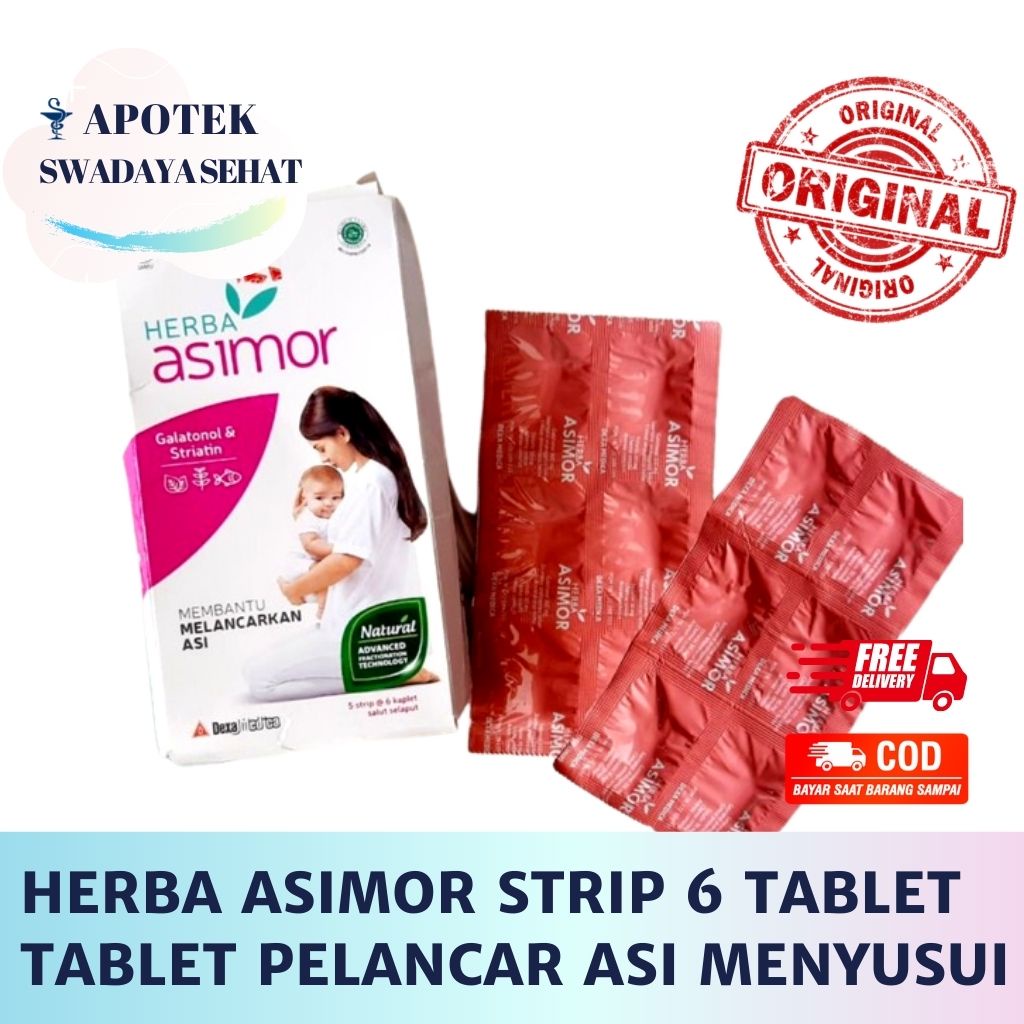 HERBA ASIMOR Strip 6 Tablet Pelancar ASI Menyusui