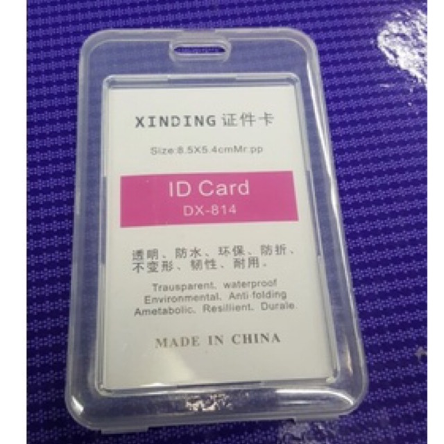 5pcs casing id card holder transparan / tempat id card holder / frame cover id card