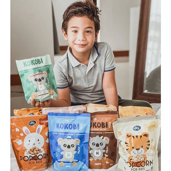 ABE FOOD KOKOBI BAKED RICE PUFF | BISKUIST BAYI ANAK SNACK CEMILAN SEHAT