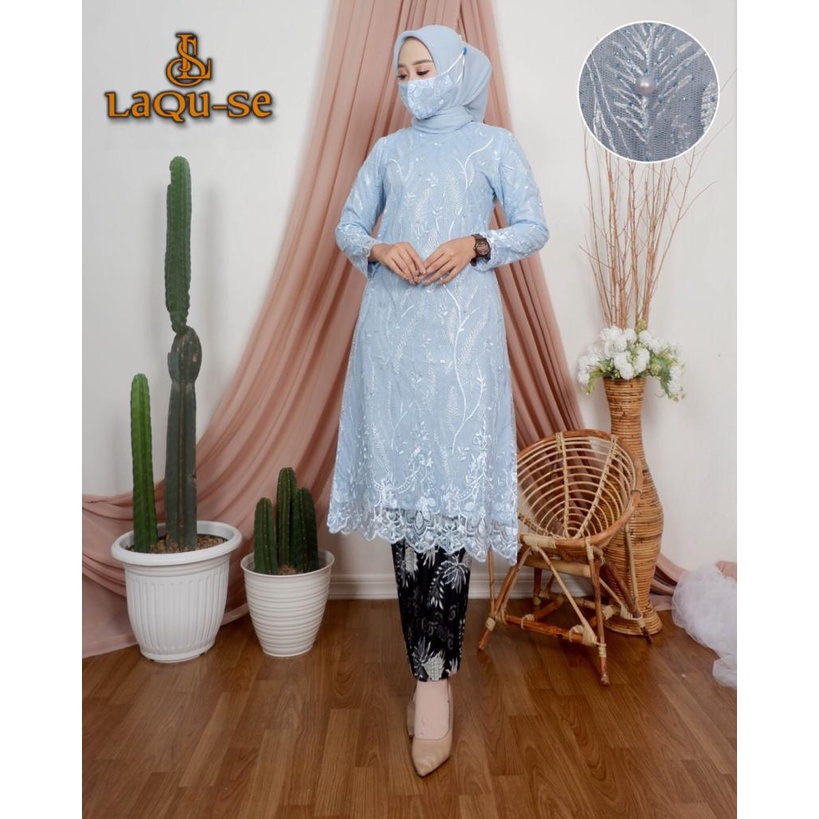 Setelan Kebaya Wisuda Wanita Terlaris Baju Pesta Kondangan Modern Dress Perempuan Terbaru By Laquse_kebaya2