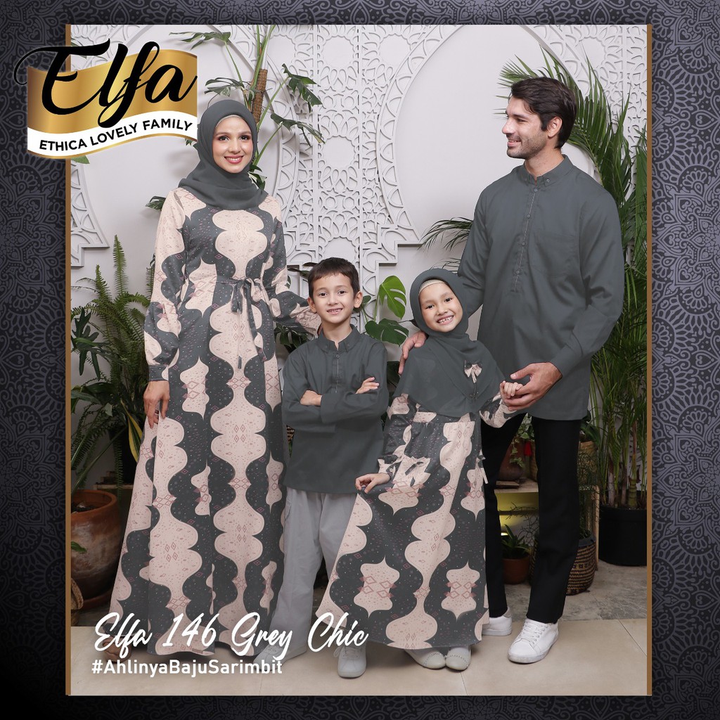 SARIMBIT KELUARGA TRENDY BARU ETHICA ELFA 146 GREY CHIC