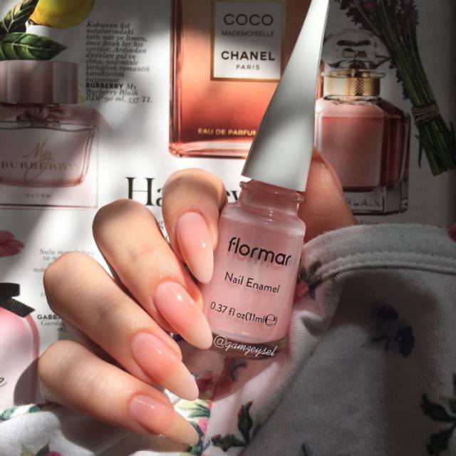 Warna Pink Kuku KUTEK FLORMAR NAIL ENAMEL 397 Rose Coral dan 077 Light Pink Bukan Kutek Sah Sholat