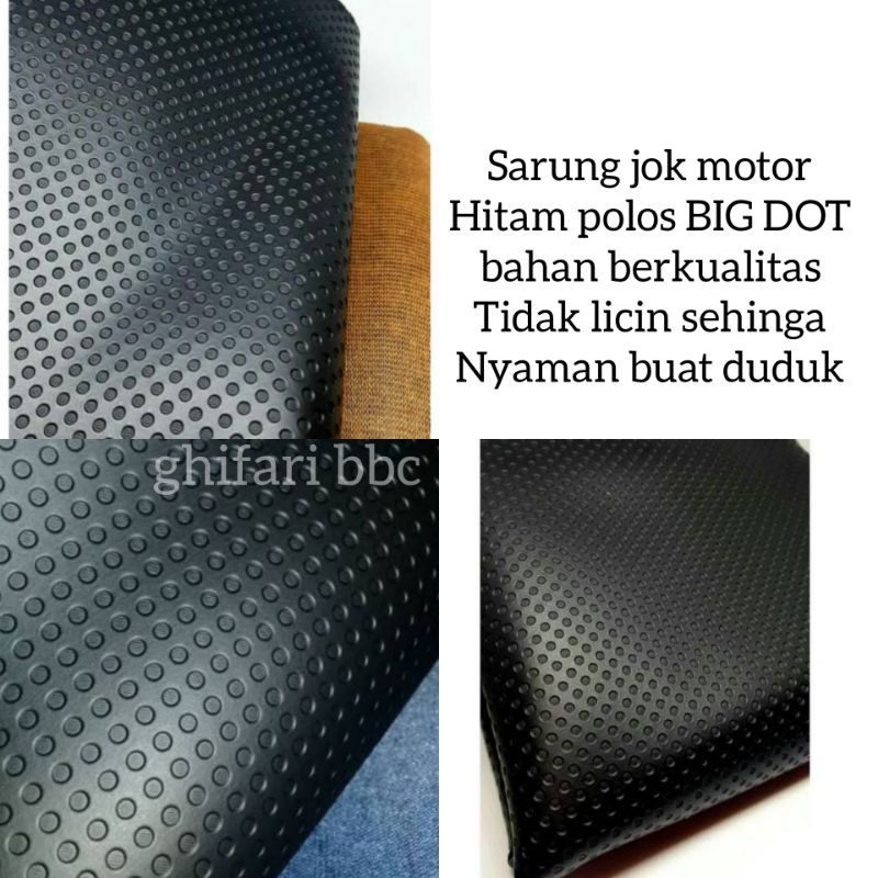 sarung jok motor hitam polos bigdot berkualitas