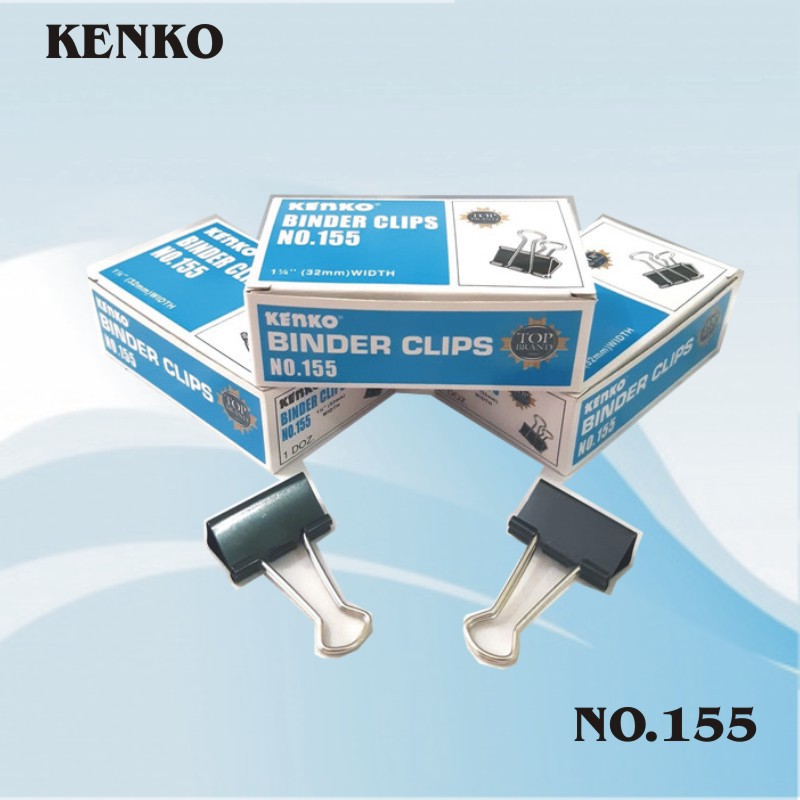 

Jepitan kertas / Binder Clips KENKO No.155 11/4" (32 mm) WIDTH